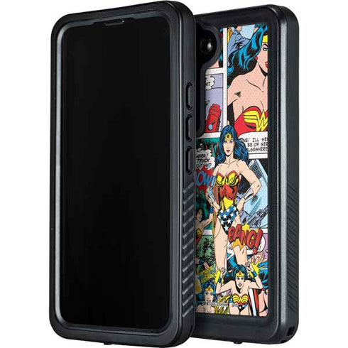 DC Comics Wonder Woman Comic Blast Galaxy S24 Waterproof Case